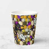 Schöne Biene Pappbecher (Vorderseite)