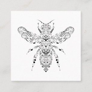 schöne Biene Quadratische Visitenkarte