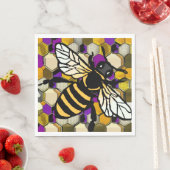 Schöne Biene Serviette (Beispiel)