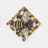 Schöne Biene Serviette (Ecke)