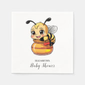 Schöne BienenBaby-Dusche Serviette (Vorderseite)