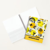 Schöne Bienenformen in Notebooks Notizblock (Innenseite)