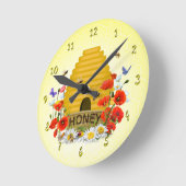 Schöne Bienenzüchter Biehive Runde Wanduhr (Winkel)