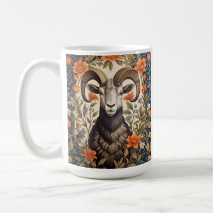 Schöne Big Horn Schafe William Morris Inspiriert Kaffeetasse