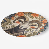 Schöne Big Horn Schafe William Morris Inspiriert Pappteller (Schrägansicht)
