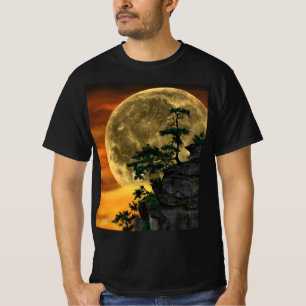 Schöne Big Vollmond Nacht - Zeichnend anders T-Shirt