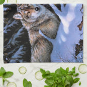 Schöne Bilder von zwei Wölfen Geschirrtuch (Gefaltet)