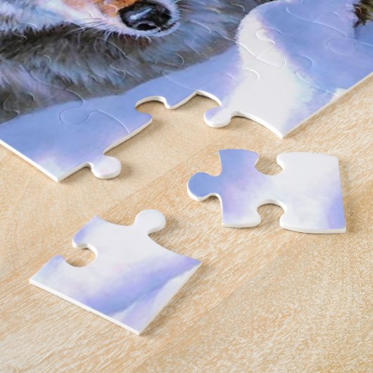 Schöne Bilder von zwei Wölfen Puzzle (Seite)