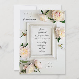 Schöne Bilderrahmen-Hochzeit Einladung