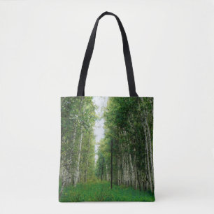 Schöne Birch Tree Wald Kunst Tasche