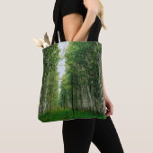 Schöne Birch Tree Wald Kunst Tasche (Von Nahem)