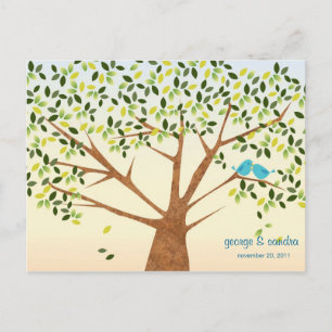 Schöne Bird Tree Einladung zur Hochzeit