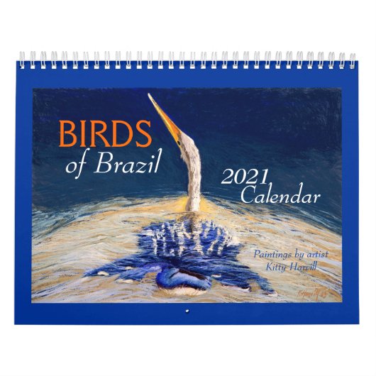 Schöne "BIRDS of Brazil" 2021 Kalender (Titelbild)