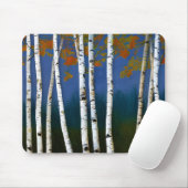 Schöne Birke im Herbst Mousepad (Mit Mouse)