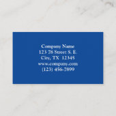 Schöne Birke im Herbst Visitenkarte (Rückseite)