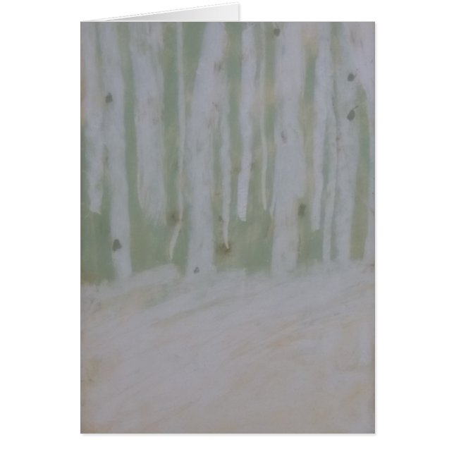 Schöne Birken auf dem Schnee-weichem Waldboden (Vorne)