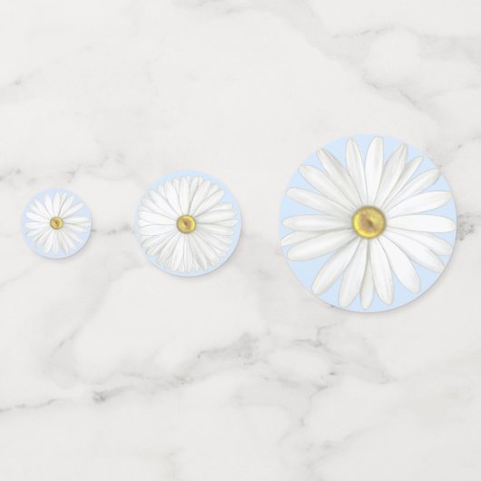 Schöne Birthday Daisy Blume Konfetti (Rückseiten)