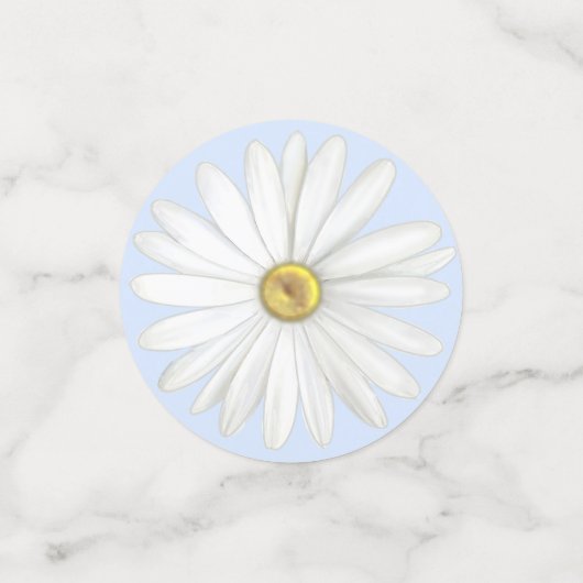 Schöne Birthday Daisy Blume Konfetti (Klein Vorderseite)