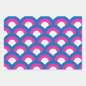 Schöne Bisexuelle Fahne Rainbow Black Geschenkpapier Set (Vorderseite 3)