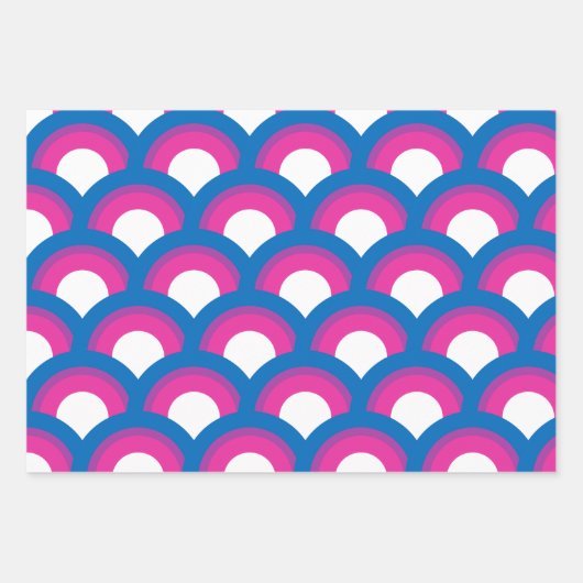 Schöne Bisexuelle Fahne Rainbow Black Geschenkpapier Set (Vorderseite 3)