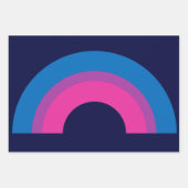 Schöne Bisexuelle Fahne Rainbow Black Geschenkpapier Set (Vorderseite)
