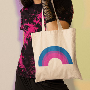 Schöne Bisexuelle Fahne Rainbow Black Tragetasche