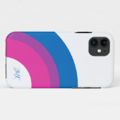 Schöne Bisexuelle Flagge Niedlich Personalisiert Case-Mate iPhone Hülle (Rückseite (Horizontal))