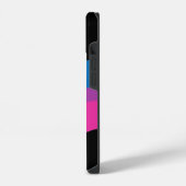 Schöne Bisexuelle Flagge Niedlich Personalisiert iPhone Hülle (Linke Seite)