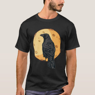 Schöne Black Crow Raven Bird Watch. Vögel Silho T-Shirt