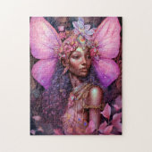 Schöne Black Fairy Girl Fantasy Kunst, Dichtung un Puzzle (Vertikal)
