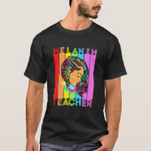 Schöne Black Girl Magic Melanin Poppin School T T-Shirt (Vorderseite)