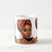 Schöne Black Girl-Tasse Kaffeetasse (Mittel)