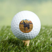 Schöne Black Quarter Reitstall Golf Balls Golfball (Insitu T-Shirt)