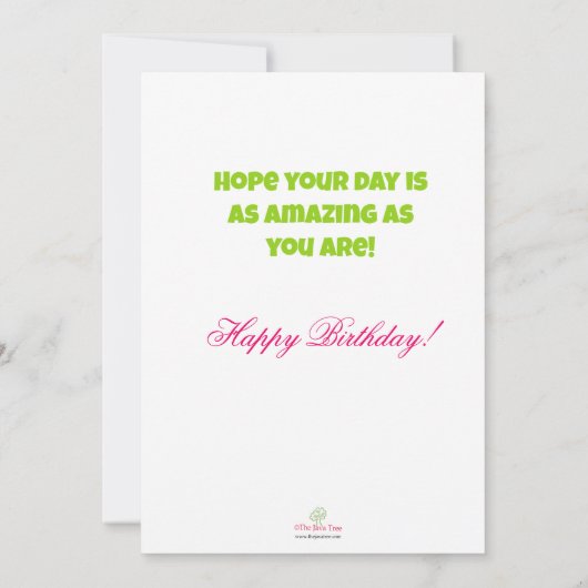 Schöne Black Queen Birthday Card Dankeskarte (Rückseite)