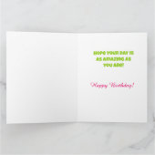 Schöne Black Queen Birthday Card Dankeskarte (Innenseite)