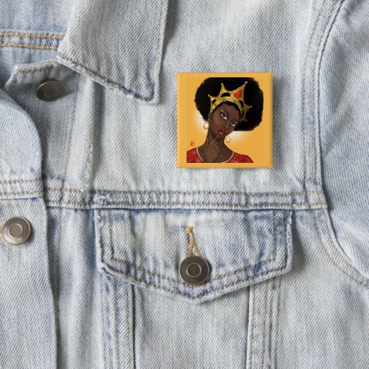 Schöne Black Queen Button (Beispiel)