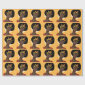 Schöne Black Queen Geschenkpapier (Flach)