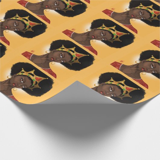 Schöne Black Queen Geschenkpapier (Ecke)