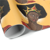 Schöne Black Queen Geschenkpapier (Rolleneckpunkt)