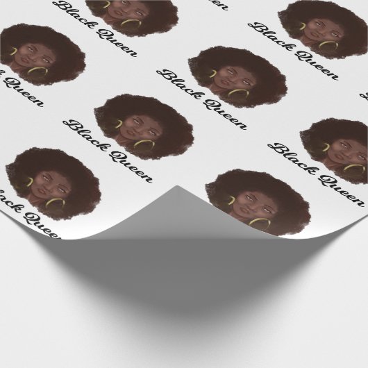 Schöne Black Queen Geschenkpapier (Ecke)