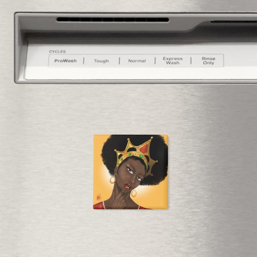 Schöne Black Queen Magnet (In Situ (Geschirrspüler))