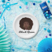 Schöne Black Queen Pappteller (Party)