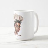Schöne Black Queen/Scorpio Kaffeetasse (VorderseiteRechts)