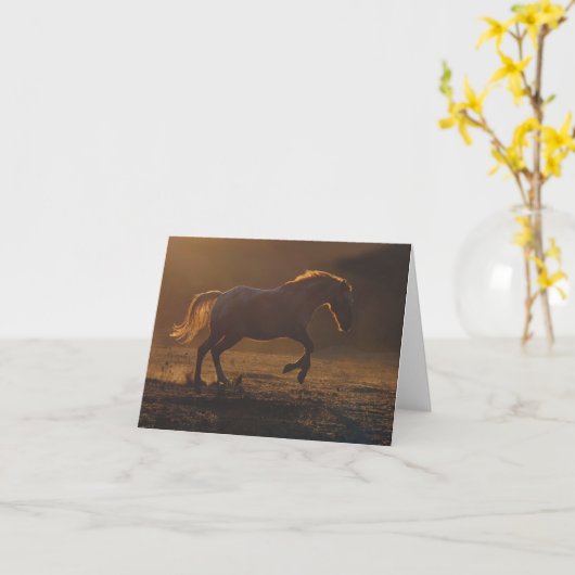 Schöne Blank Appaloosa Pferdekarte Karte (Gelbe Blume)