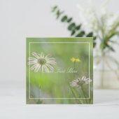 Schöne, blassviolette Blüten - Ihre Text-Flachkart (Stehend Vorderseite)