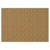 Schöne Blätter aus dem Herbst auf Brown Tableclout Tischdecke (Vorderseite (Horizontal))