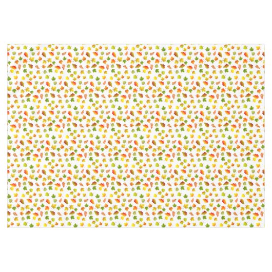 Schöne Blätter aus dem Herbst auf weißem Tablett Tischdecke (Vorderseite (Horizontal))