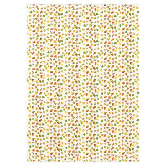 Schöne Blätter aus dem Herbst auf weißem Tablett Tischdecke (Vorderseite)