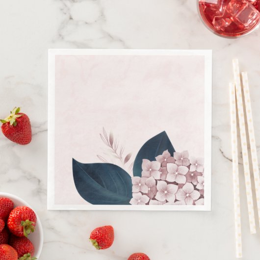 Schöne Blätter der Hydrangea Serviette (Beispiel)