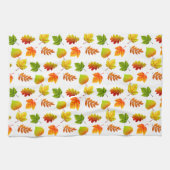 Schöne Blätter des Herbstes auf Weiß Geschirrtuch (Horizontal)